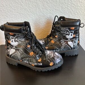 Women’s Jack Skellington Size 37 EUR or 5 US Black Boots - Nightmare Before Xmas